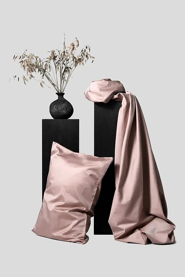 Abate Dynebetræk Dusty pink 200x220 cm