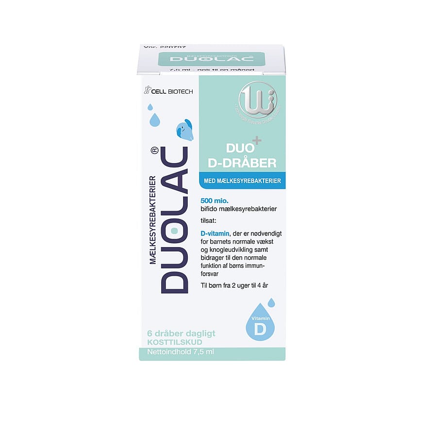 DUOLAC Duo+ D-dråber 7,5 ml