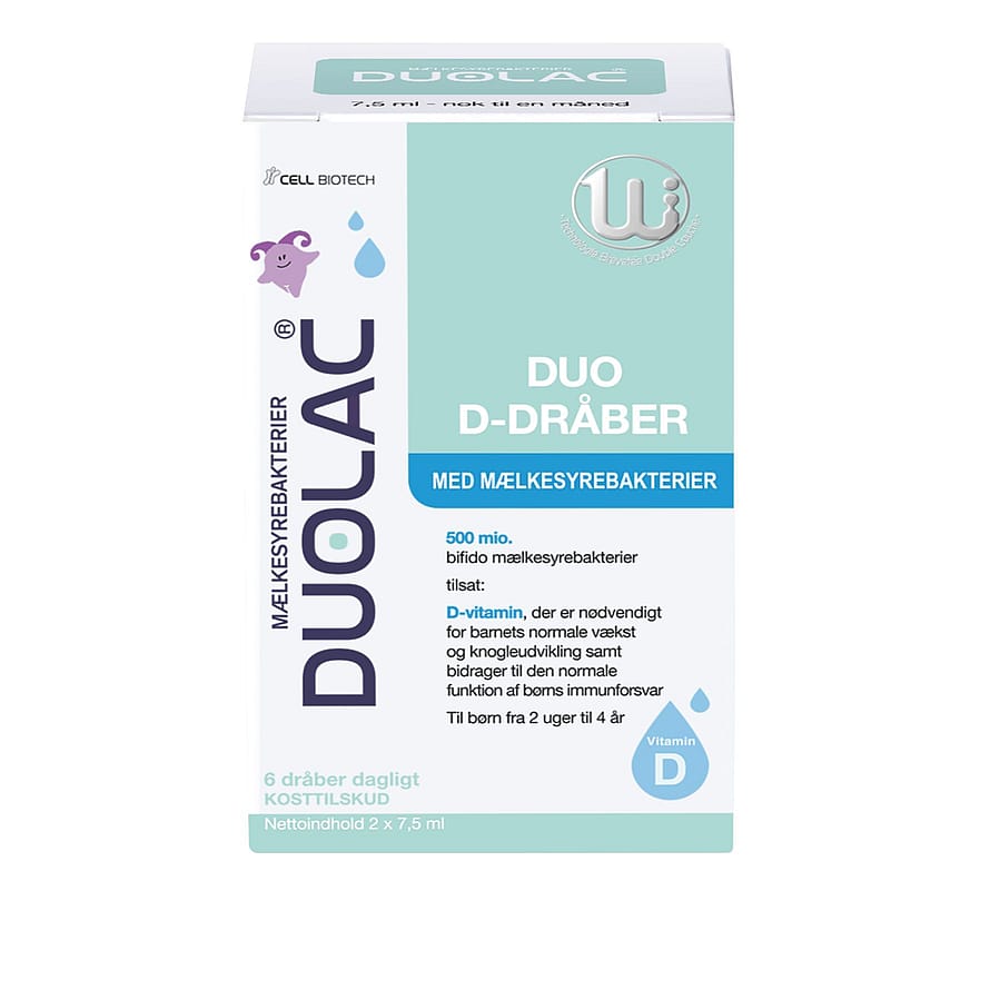 DUOLAC Duo+ D-dråber 2 x 7,5 ml