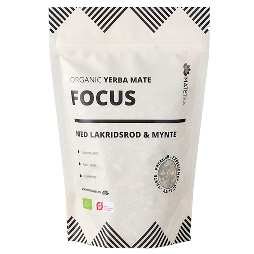 Matetea Yerba Mate Focus Lakridsrod Og Mynte Ø 180 g