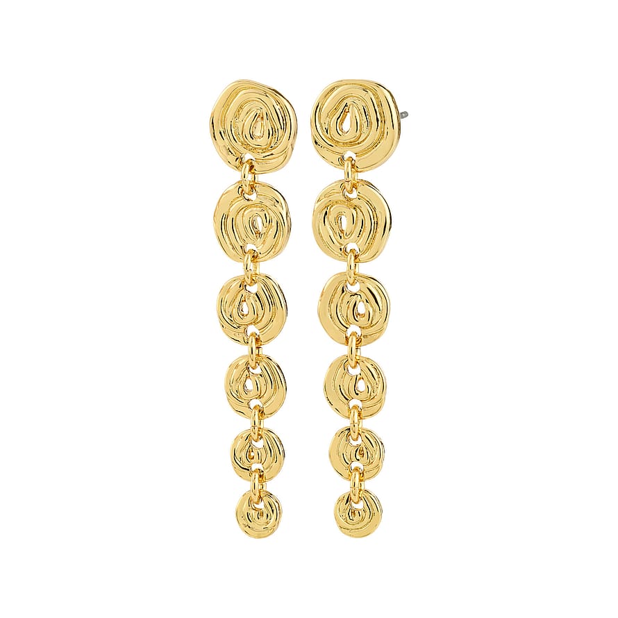 Pilgrim Øreringe Air Guldbelagt