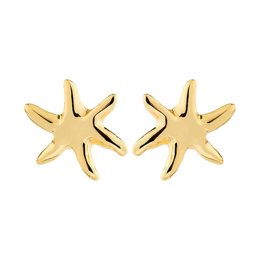 Pilgrim Prism Earrings Gold-Plated 2 pcs