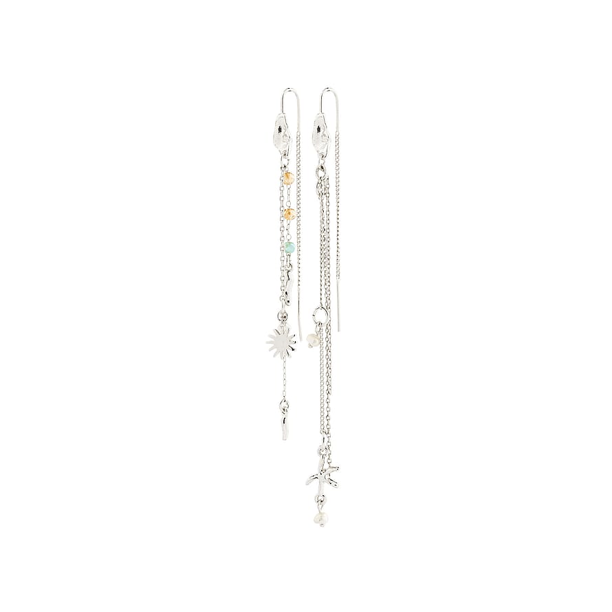 Pilgrim Prism Earrings Silver-Plated 2 pcs