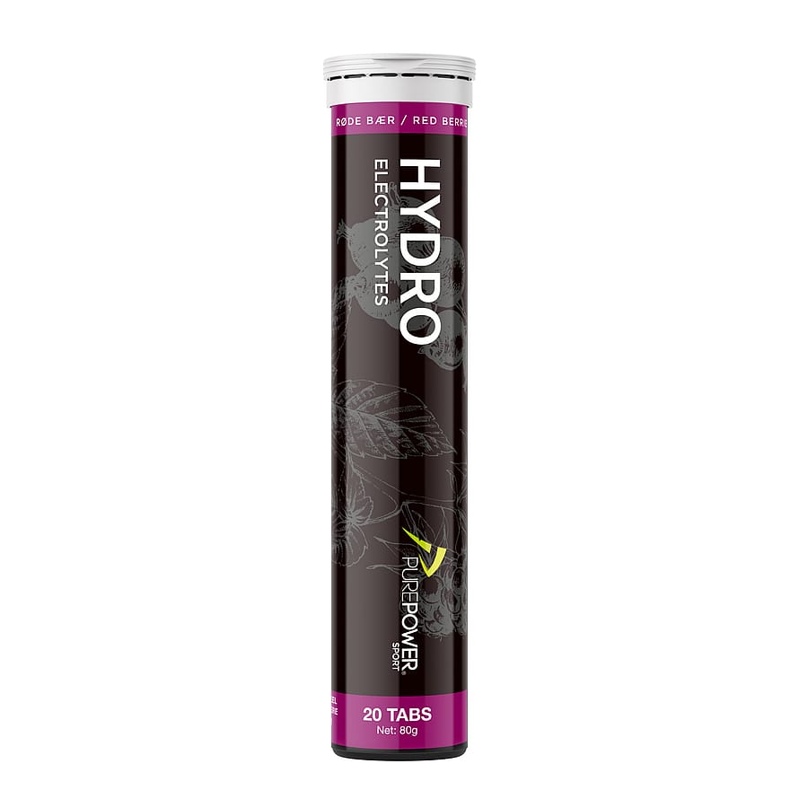 PurePower Hydro 20 tabs Røde Bærsmag 20 tabs.