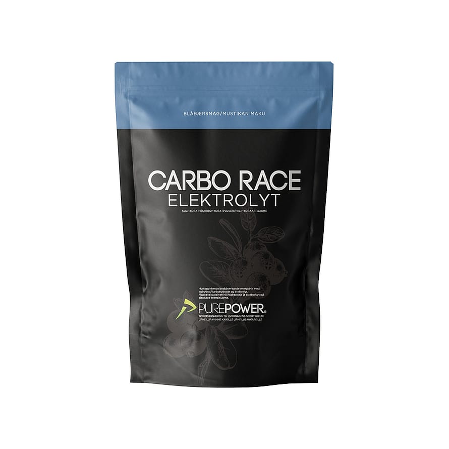 PurePower Carbo Race Electrolyte 1 kg Blåbær
