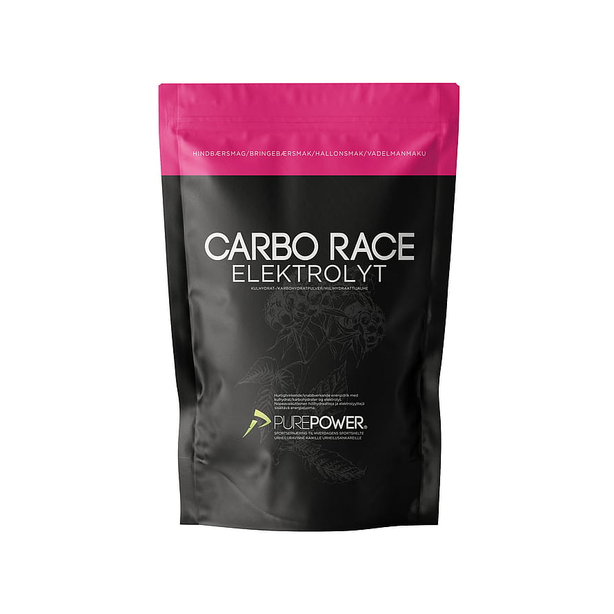 PurePower Carbo Race Electrolyte 1 kg Hindbær