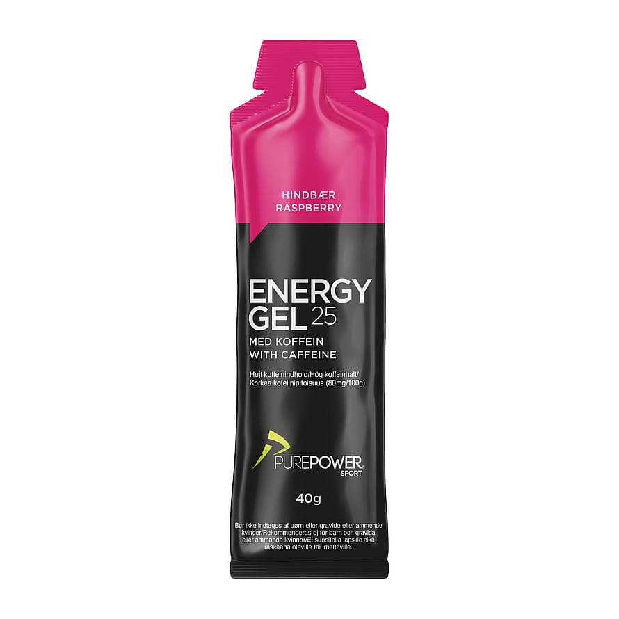 PurePower Energy Gel Hindbær Koffein 40 g