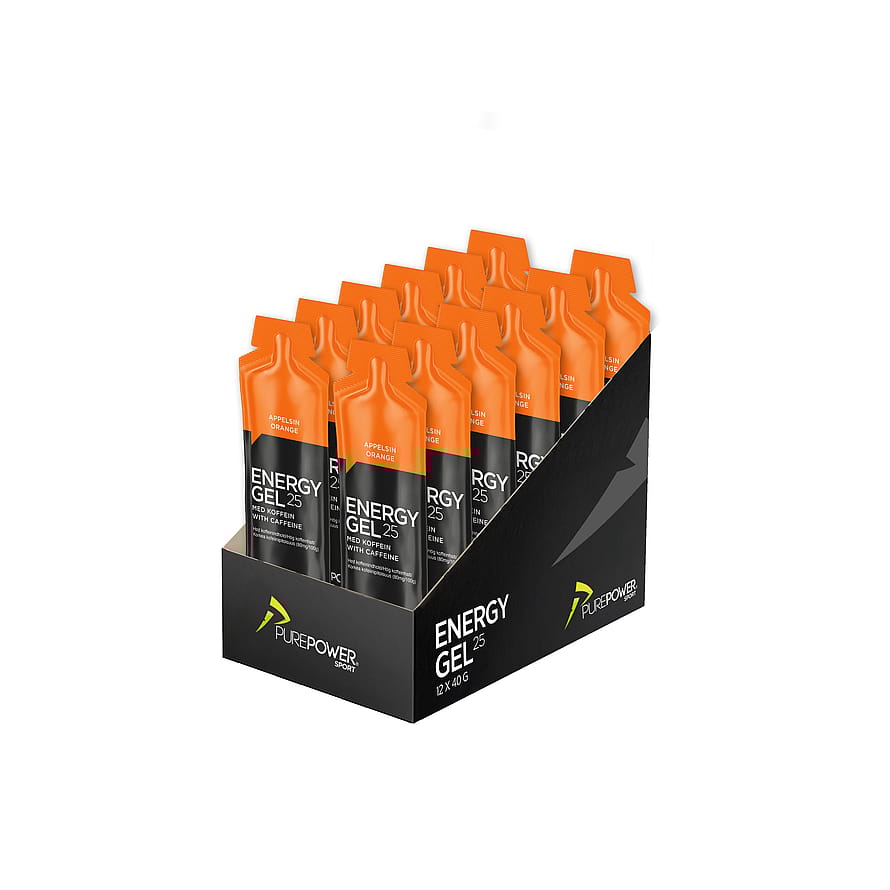 PurePower Energy Gel Appelsin Koffein 12x40g