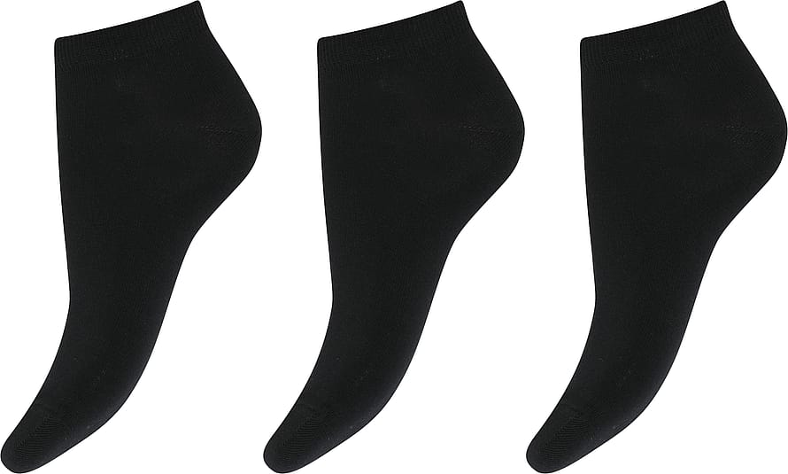 Decoy Sneakers Strømpe 3-pak Sort 37-41