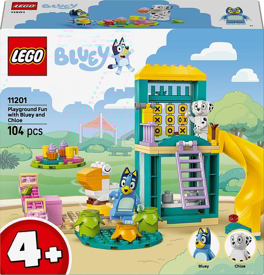 Lego Blueys Sjov på legepladsen med Bluey og Chloe Byggesæt til små børn 11201