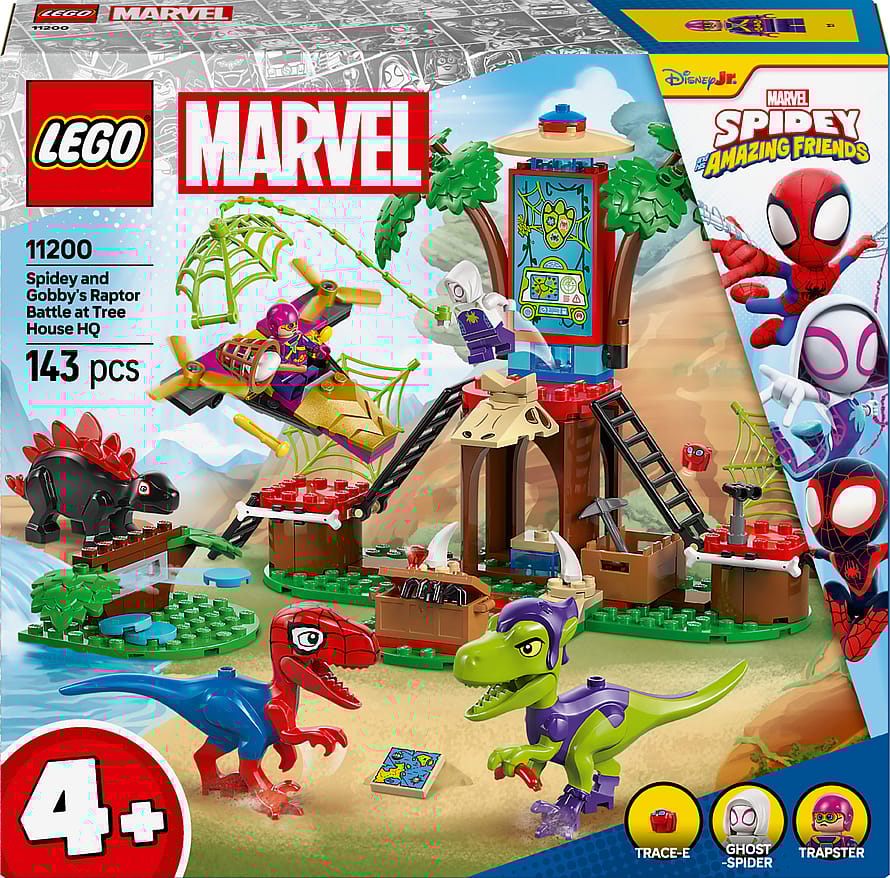 Lego Marvel Spidey og hans fantastiske venner Spidey og Gobbys Raptorkamp ved hovedkvarteret 11200