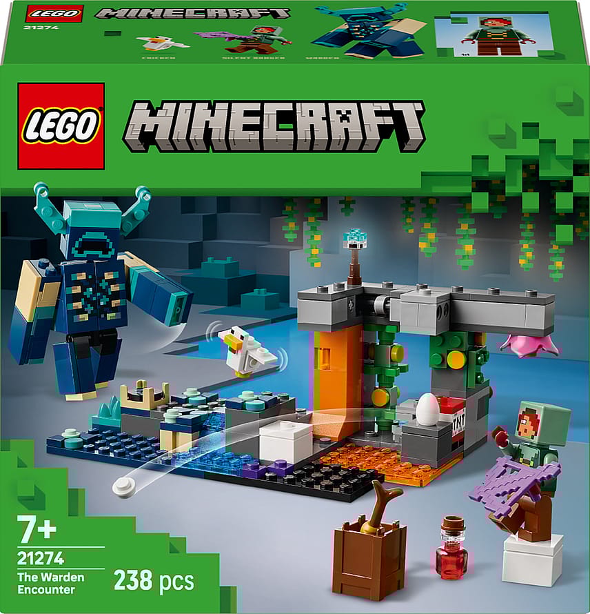Lego Minecraft Warden-mødet Samlerobjekt og videospil-merch 21274