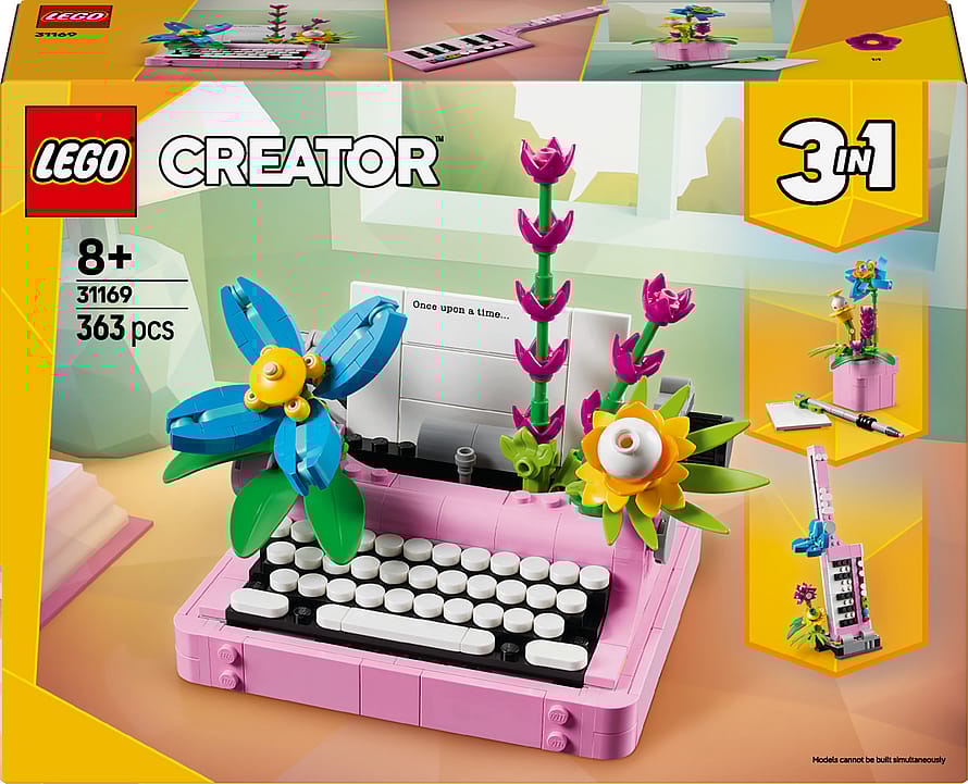 Lego Creator 3I1 Skrivemaskine med Blomster Legesæt 31169