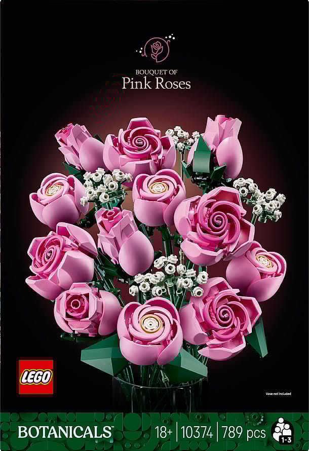 Lego Buket af pink roser 10374