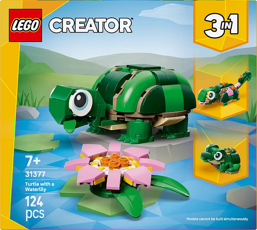 Lego Skildpadde med åkandeblomst 31377