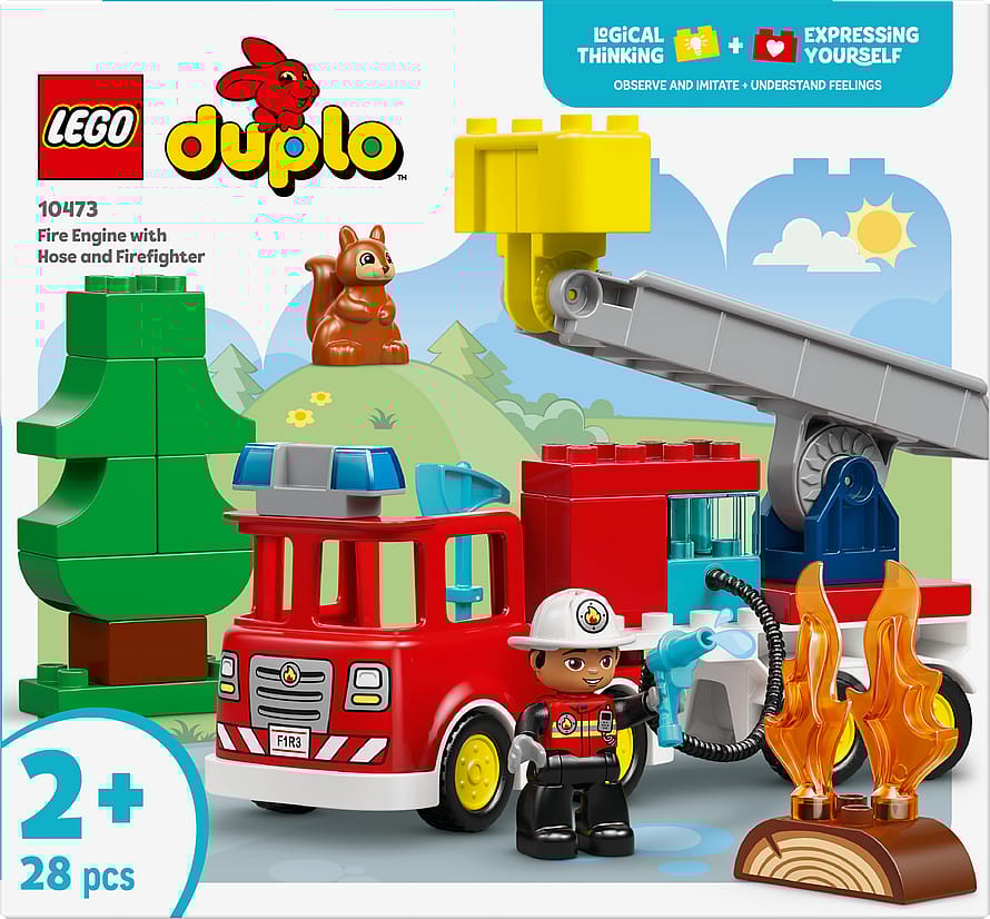 Lego Brandbil med slange og brandmand 10473
