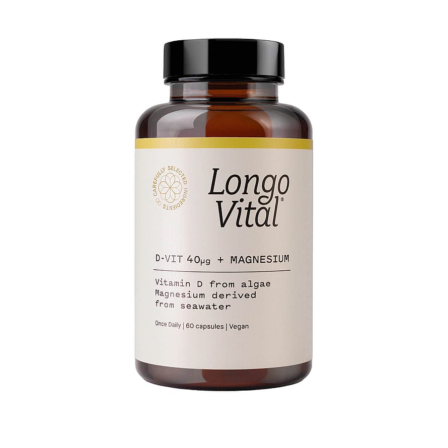 Longo Vital D-Vitamin 40µg + Magnesium 60 stk