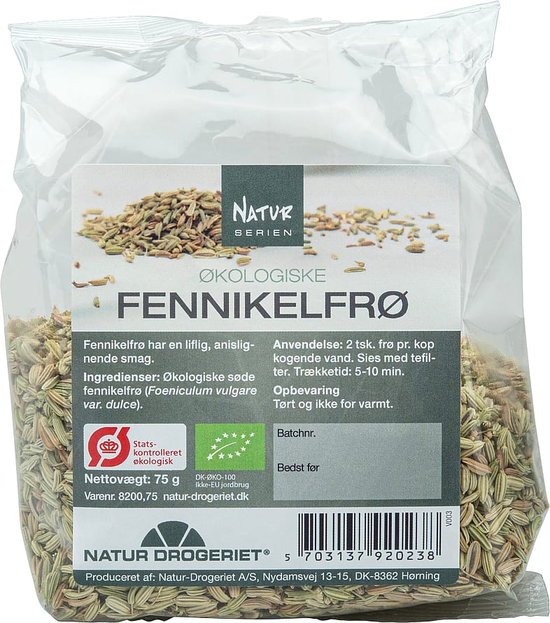 Natur Drogeriet Fennikel hele frø Ø 75 g