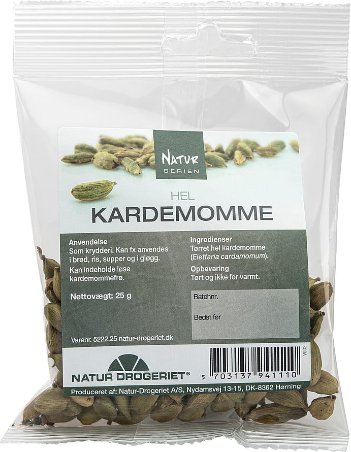 Natur Drogeriet Kardemomme tørret hel 25 g
