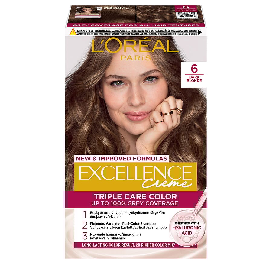 L'Oréal Paris Excellence Creme 6 Mørkeblond