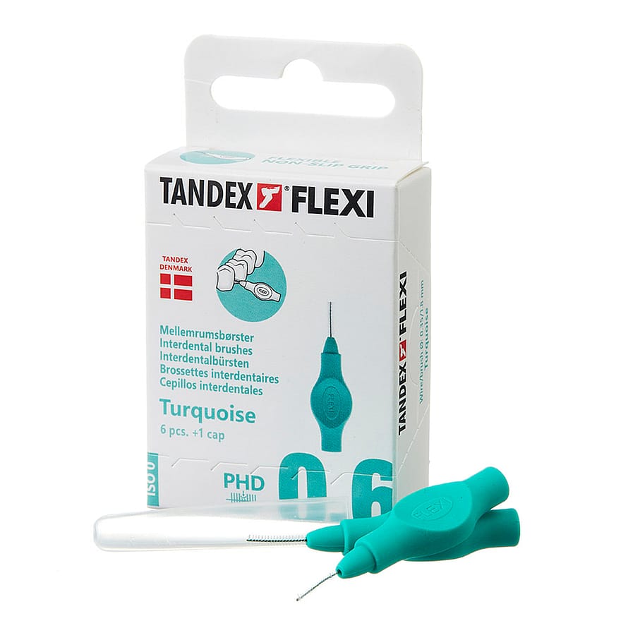 Tandex Mellemrumsbørste Flexi PHD 0.6/ISO 0 Turquoise 6 stk
