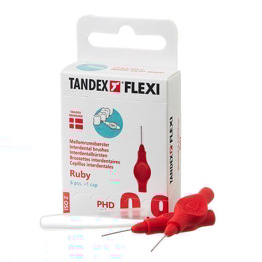 Tandex Mellemrumsbørste Flexi PHD 0.9/ISO 2 Ruby 6 stk