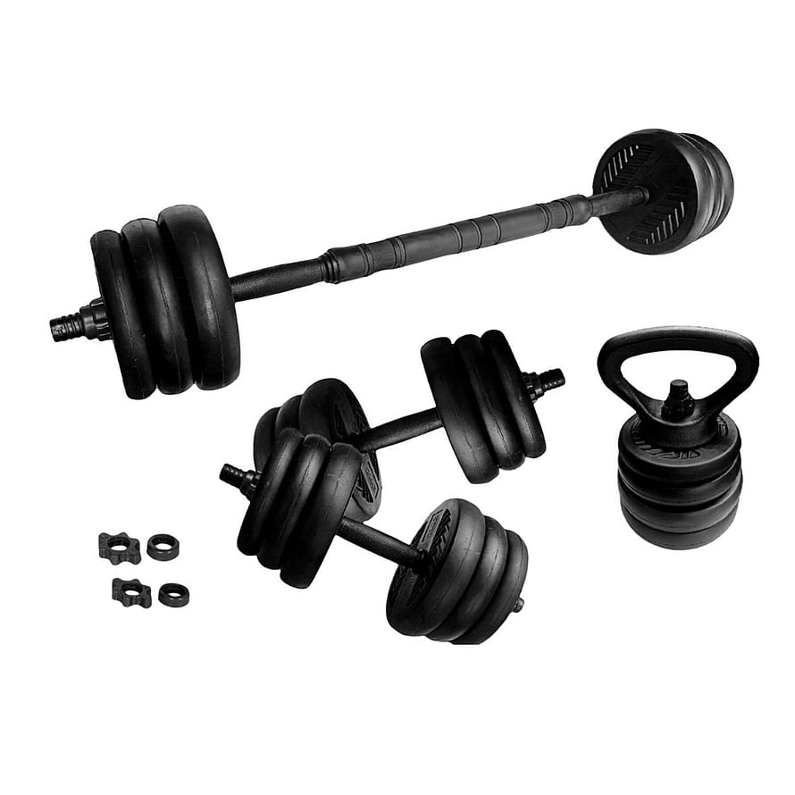 ASG Vægtsæt 20 kg. Sort/Sort