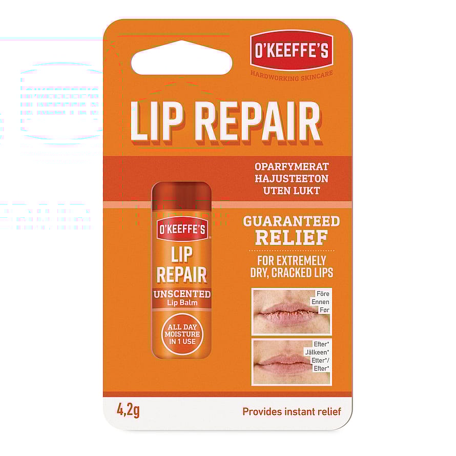 O'Keeffe's Lip Repair Stick uparfumeret 4,2 g