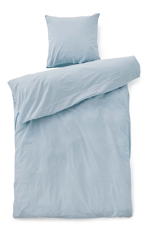 Compliments Stone Bed Linen Sky Blue 140 x 200 cm