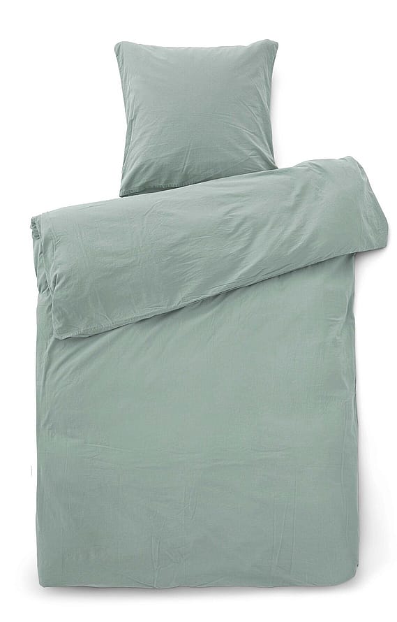 Compliments Stone Bed Linen Dusty Green 140 x 200 cm