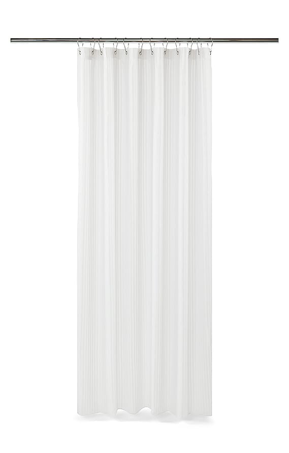 Compliments Lines shower curtain White 140 x 220cm