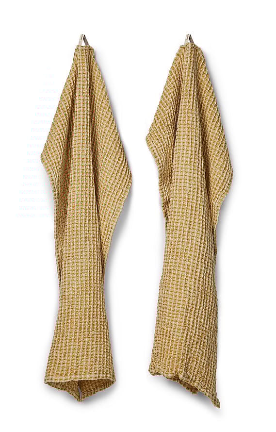 Compliments Como Towel 2-pak Mustard 40 x 60 cm