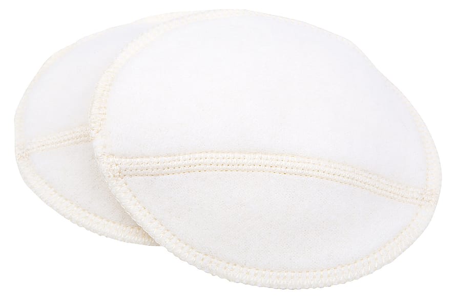 Nygaard Joha Ammeindlæg uld Hvid/ L - 2 stk.