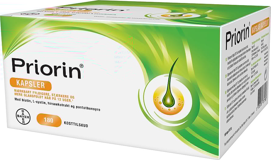 Priorin Kosttilskud til håret 180 kaps.