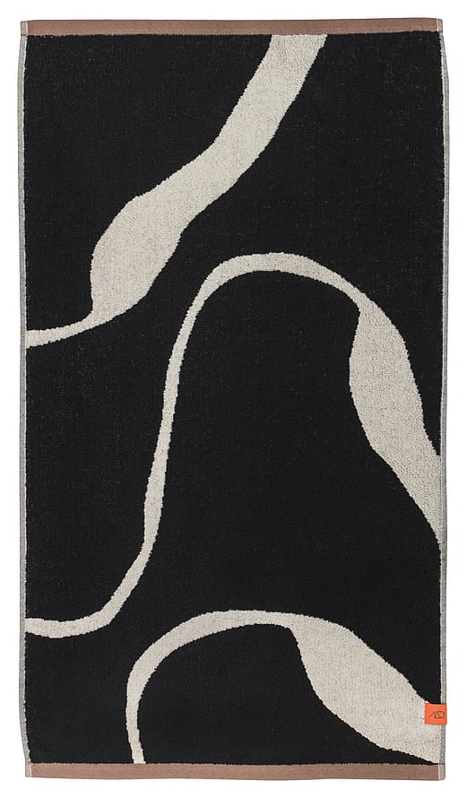 Mette Ditmer Bath Towel Black / Off-White