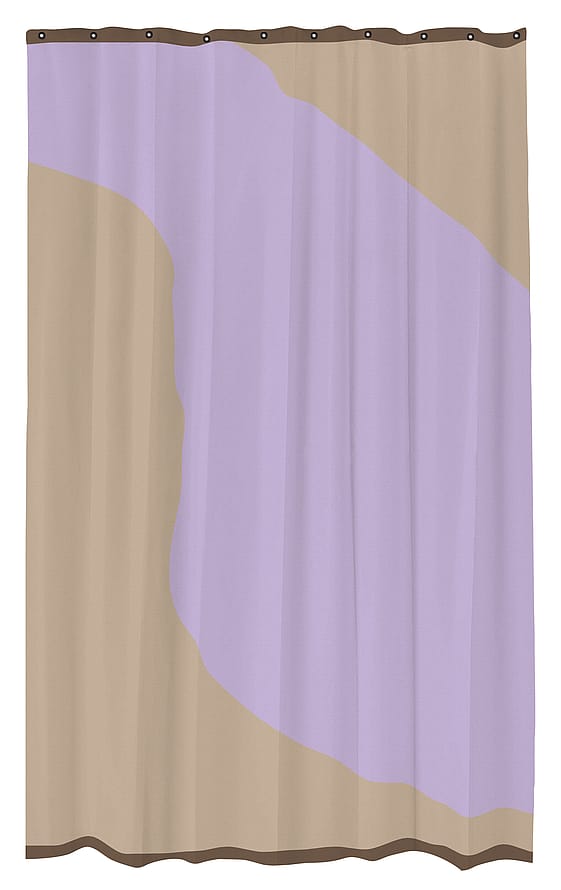 Mette Ditmer Shower Curtain Sand / Lilac