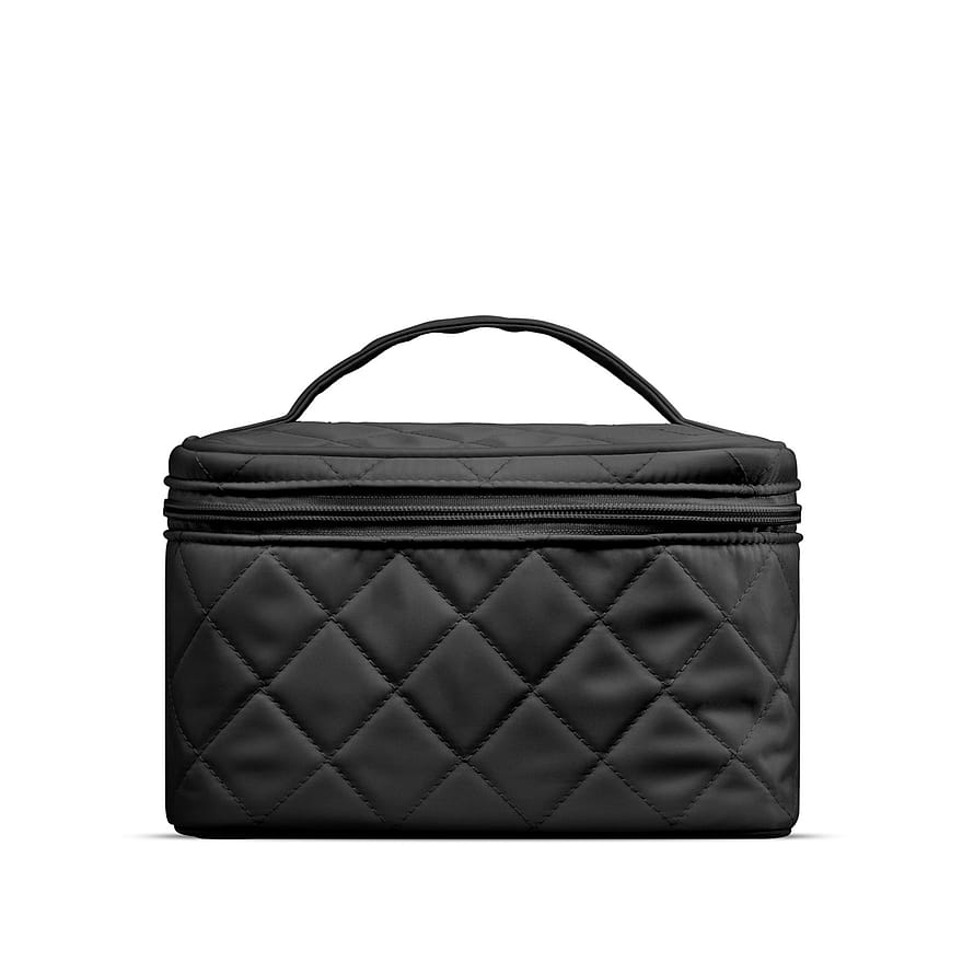 Gillian Jones Beautyboks i Quiltet Nylon Sort Sort