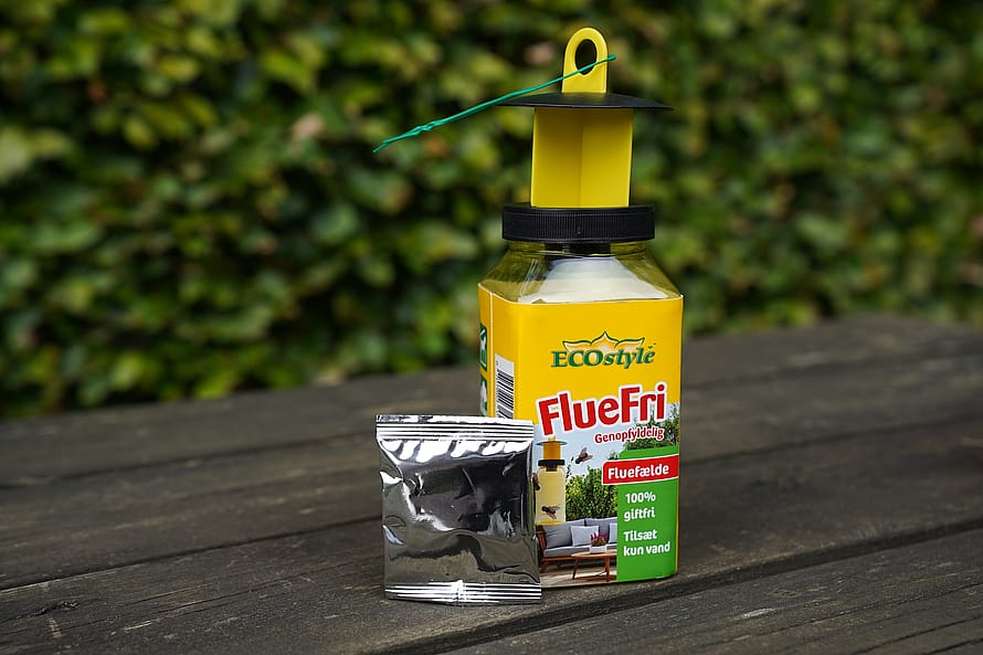 ECOstyle Genopfyldelig fluefælde, inkl. lokkem. 1 stk Lokkemiddel