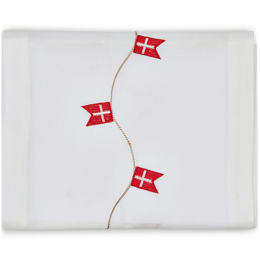 Langkilde & Søn Bordløber med Dannebrogsflag 30x175 cm