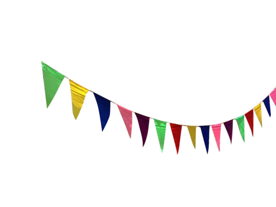 Langkilde & Søn Festlig Flagranke 40 Vimpler Ca 10 M Farverig