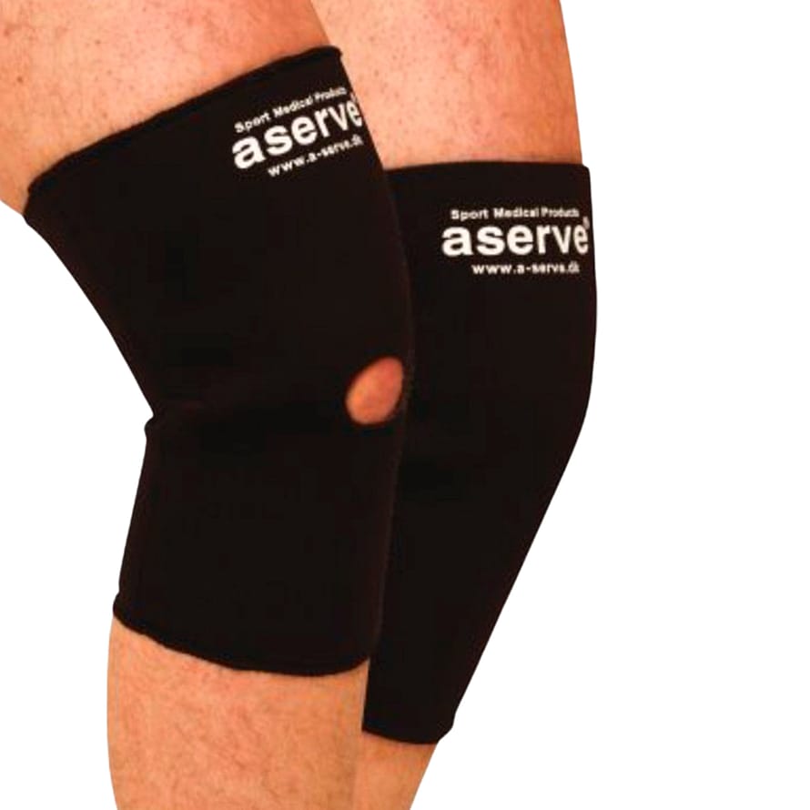 Aserve Knævarmestøttebind Åben Sort L
