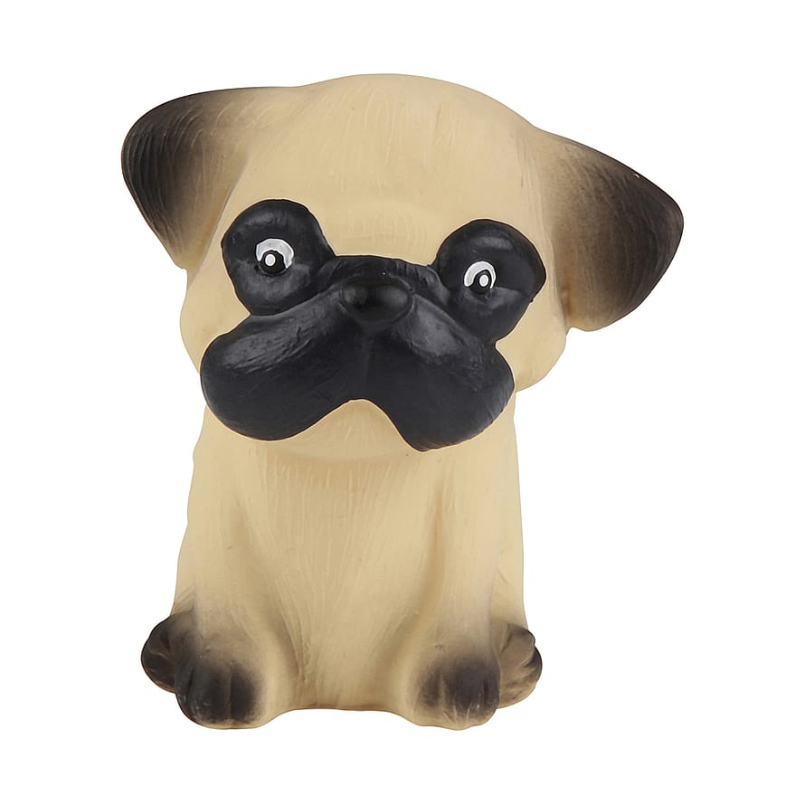 HEVEA Bidedyr Hund Naturgummi Pug