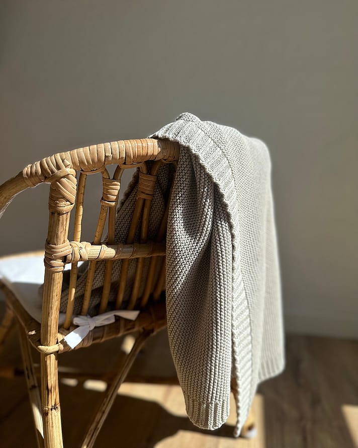 Vanilla Copenhagen Baby Striktæppe Oyster Grey