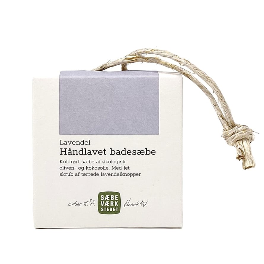 SÆBEVÆRKSTEDET Badesæbe på snor, Lavendel