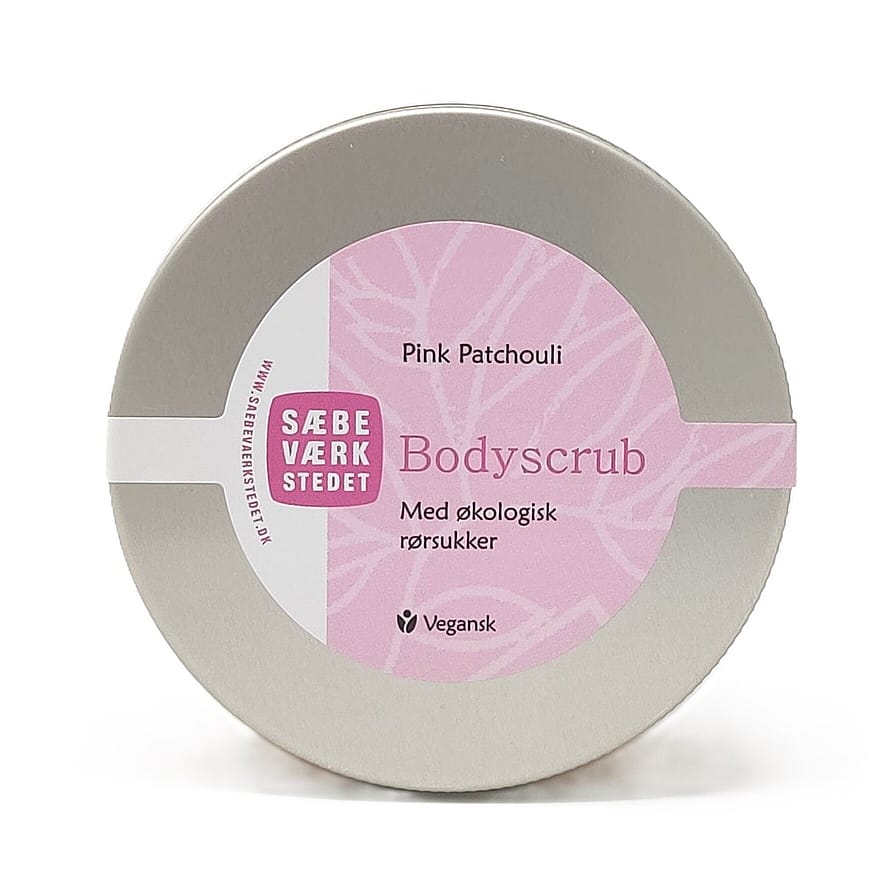 SÆBEVÆRKSTEDET Pink Patchouli Scrub med økologisk rørsukker 200 ml