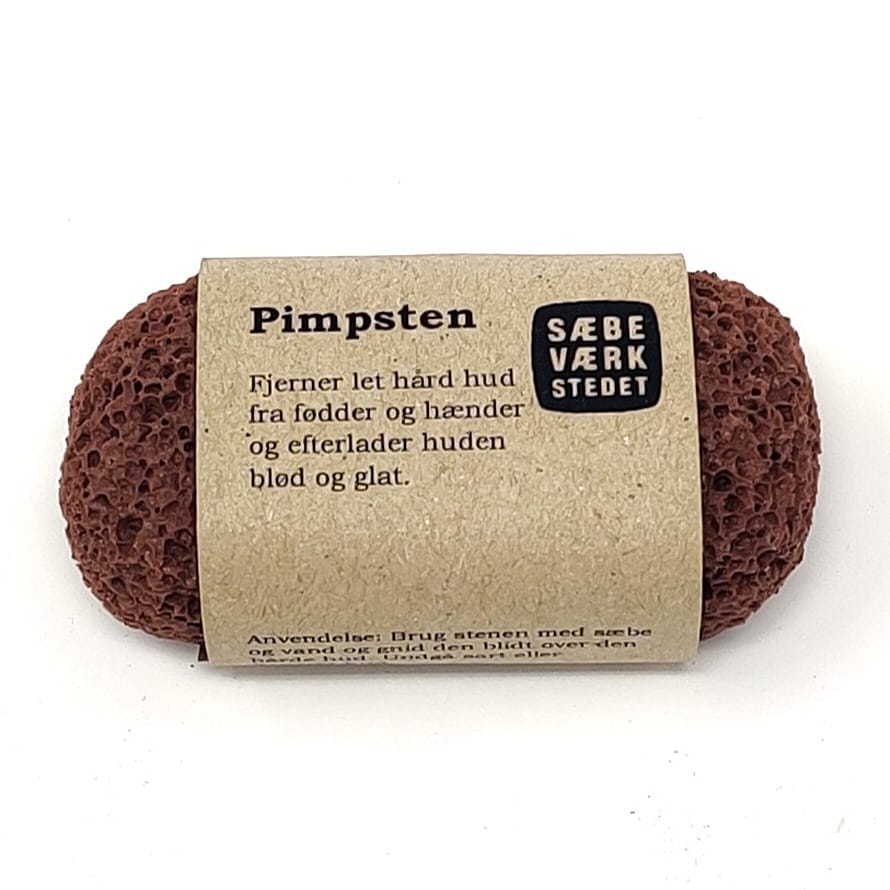 SÆBEVÆRKSTEDET Lille Pimpsten af Genbrugsmateriale Terracottafarvet