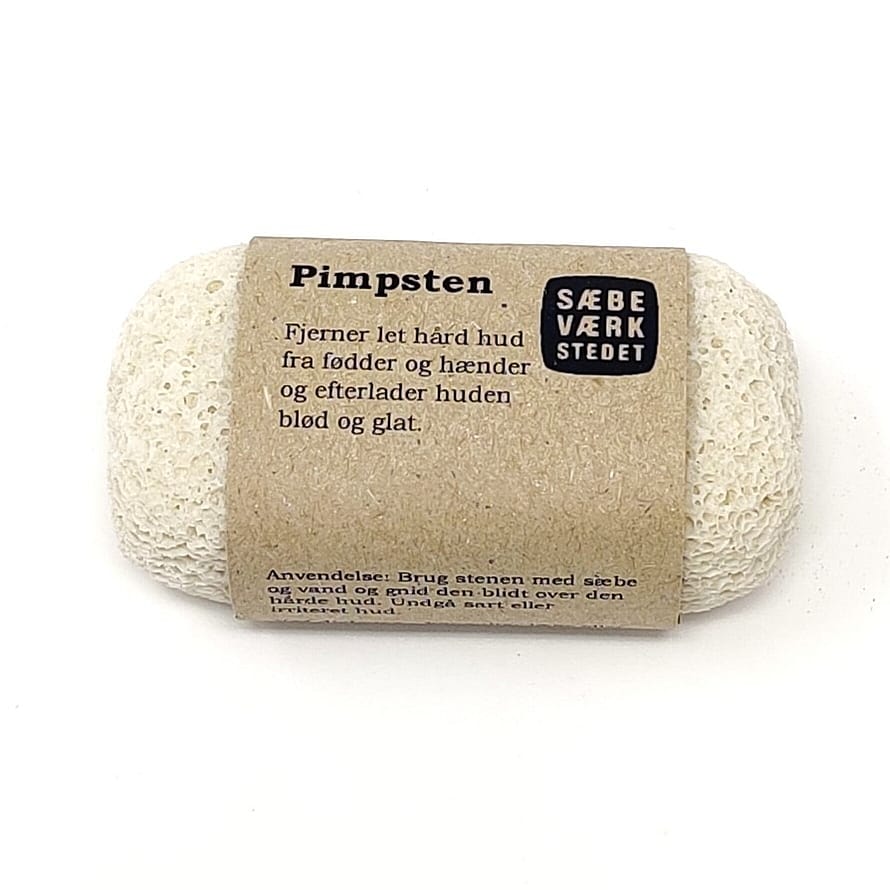SÆBEVÆRKSTEDET Lille Pimpsten af Genbrugsmateriale Sandfarvet