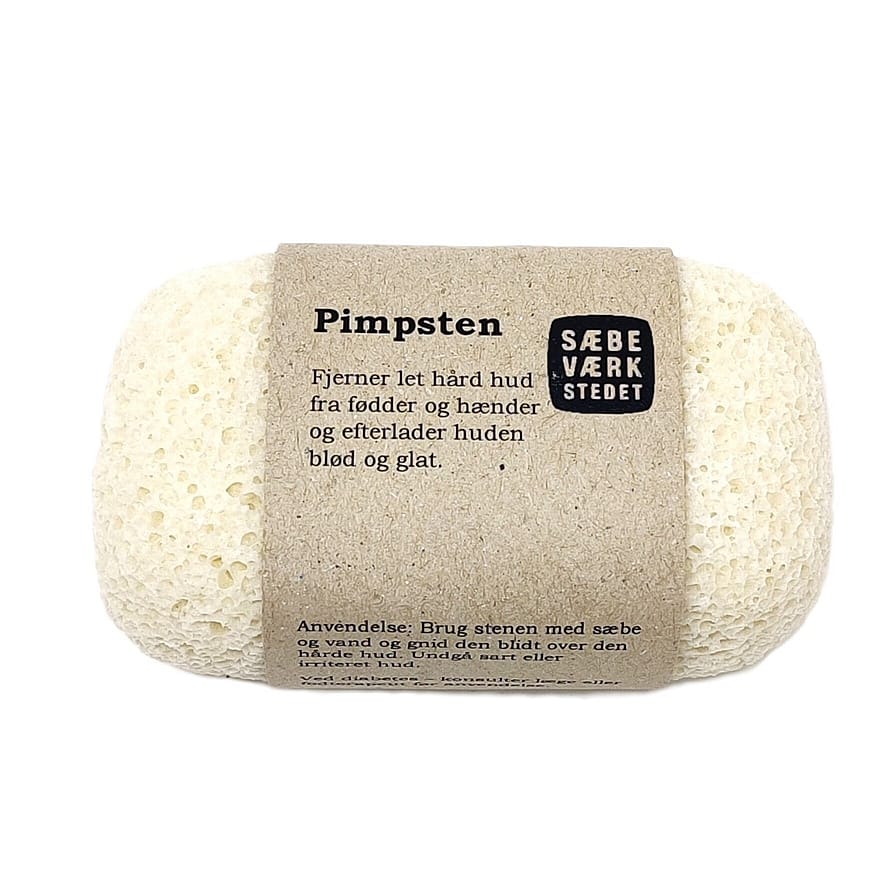 SÆBEVÆRKSTEDET Stor Pimpsten af Genbrugsmateriale Sandfarvet