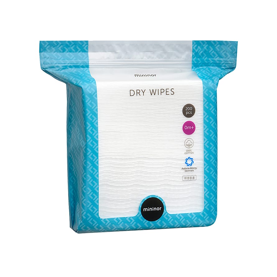 Mininor Dry Wipes tørservietter 200 stk.
