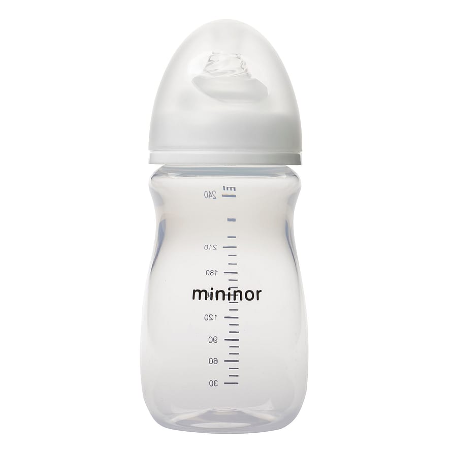 Mininor Sutteflaske plast 240 ml/ 0 mdr.